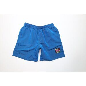 Vintage 90s Surf Style Mens XL Spell Out Chromatic Above Knee Surfing Shorts USA